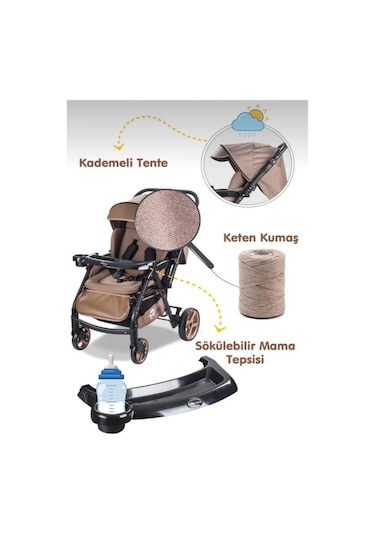 Baby Care Combo Maxi Pro Çift Yönlü Bebek Arabası