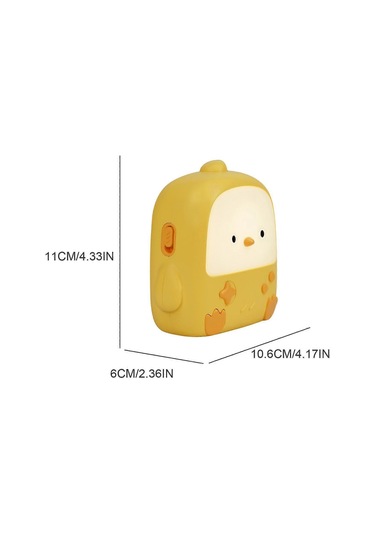 Emzirme/emzirme İçin Sevimli Civciv Başucu Gece Lambası, Usb Şarj Çok Renkli