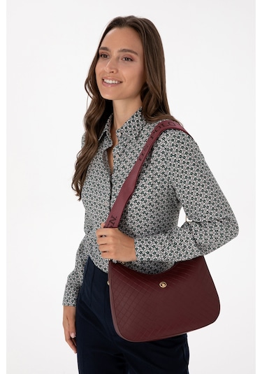 U.S. Polo Assn. Kadın Bordo Omuz Çantası 50317803-VR014