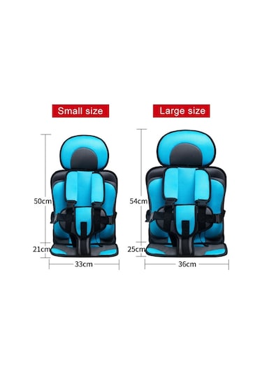 Sones Araba Taşınabilir Çocuk Koltuğu, Boyut: 54 X 36 X 25cm Açık Mavi + Gri