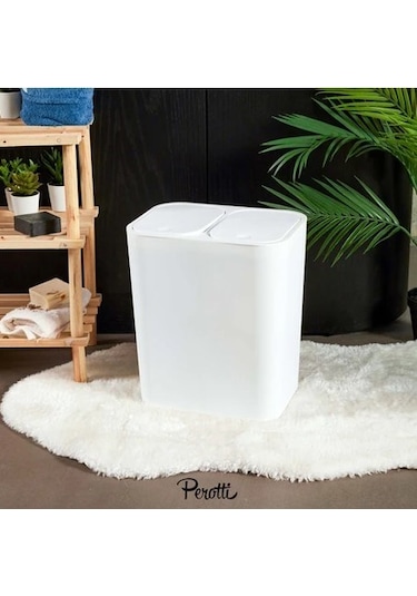 Perotti 13254 Mılton White 15 Lt Çöp Kovası Beyaz