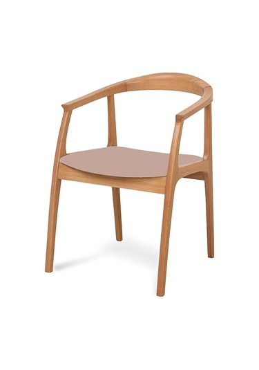 Helsinki Krem C Model Bohem Natural Ahşap Sandalye