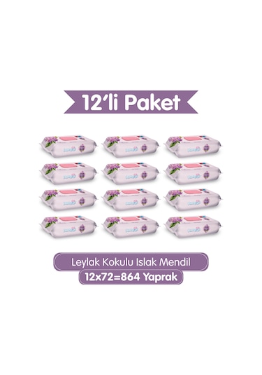 Paddlers Leylak Kokulu Islak Mendil 864 Yaprak (12x72) – Koli