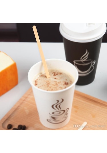 Ahşap Çay Kahve Karıştırıcı Tahta Kaşık 500 Lü 24 Paket 1 Koli