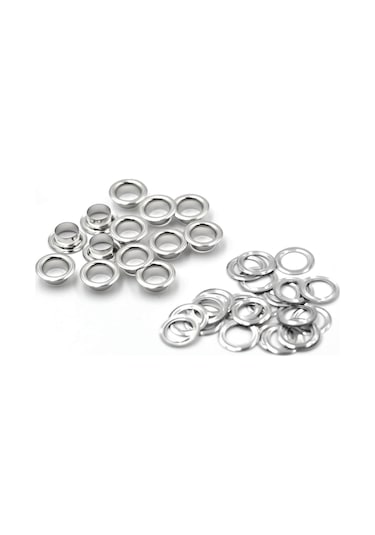 Gümüş 100 Adet Kuşgözü Grommets Yıkayıcı İle Uygun Deri El Sanatları Çanta Ayakkabı Kemer Kapağı 4mm/5mm/6mm/8mm/10mm 8mm Gümüş
