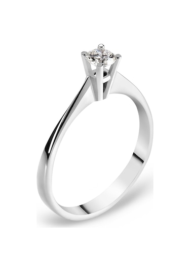 Chavin H Color 0.18 Carat Pırlanta Altın Tektaş Yüzük Bd63H