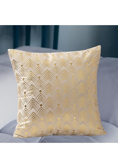 Suntek Atmak Yastık Örtüsü Minder 18 Inç Minimalist Bej Bej