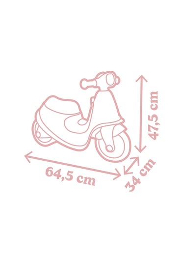 Smoby Bingit Pembe Scooter Pembe