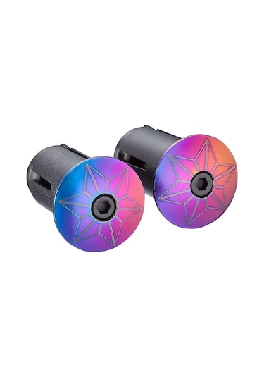 Supacaz Bp-25 Gidon Tıpası Star Plugz Oil Slick Siyah