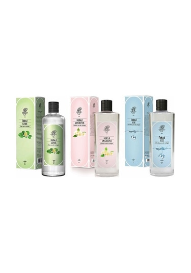 Rebul Lime Kolonya 270 ml + Rebul Jasmine Kolonya 270 ml + Rebul Ice Kolonya 270 ml 3'lü Set