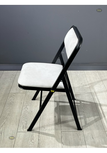 Hey 2'li Katlanır Kamp Sandalyesi Piknik Sandalyesi Kirli Beyaz