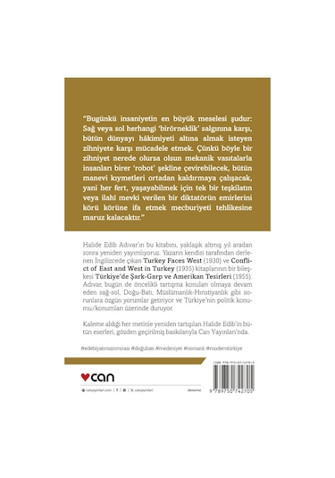 Türkiye De Şark - Garp Ve Amerikan Tesirleri I 9789750742705