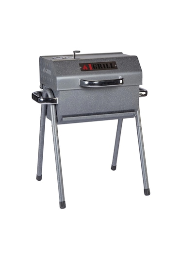 Igrıll Barbekü Cube 402 Mm Kömürlü Mangal Gri