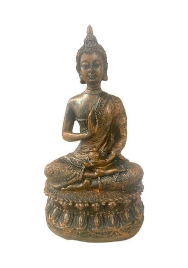 T.concept Dekoratif Oturan Buddha Heykel Biblosu Kombin Renkli