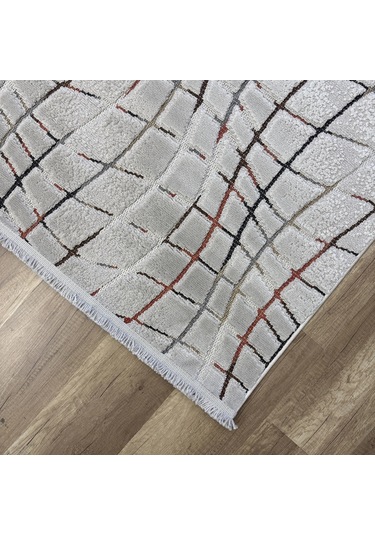 Luxess Halı Sunset 1171 Gri Modern Yumuşak Makine Halısı Çok Renkli