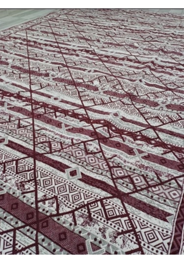 Savan Dokuma Halı Örtüsü 4m² 170 240cm Kale Bordo1 Bordo