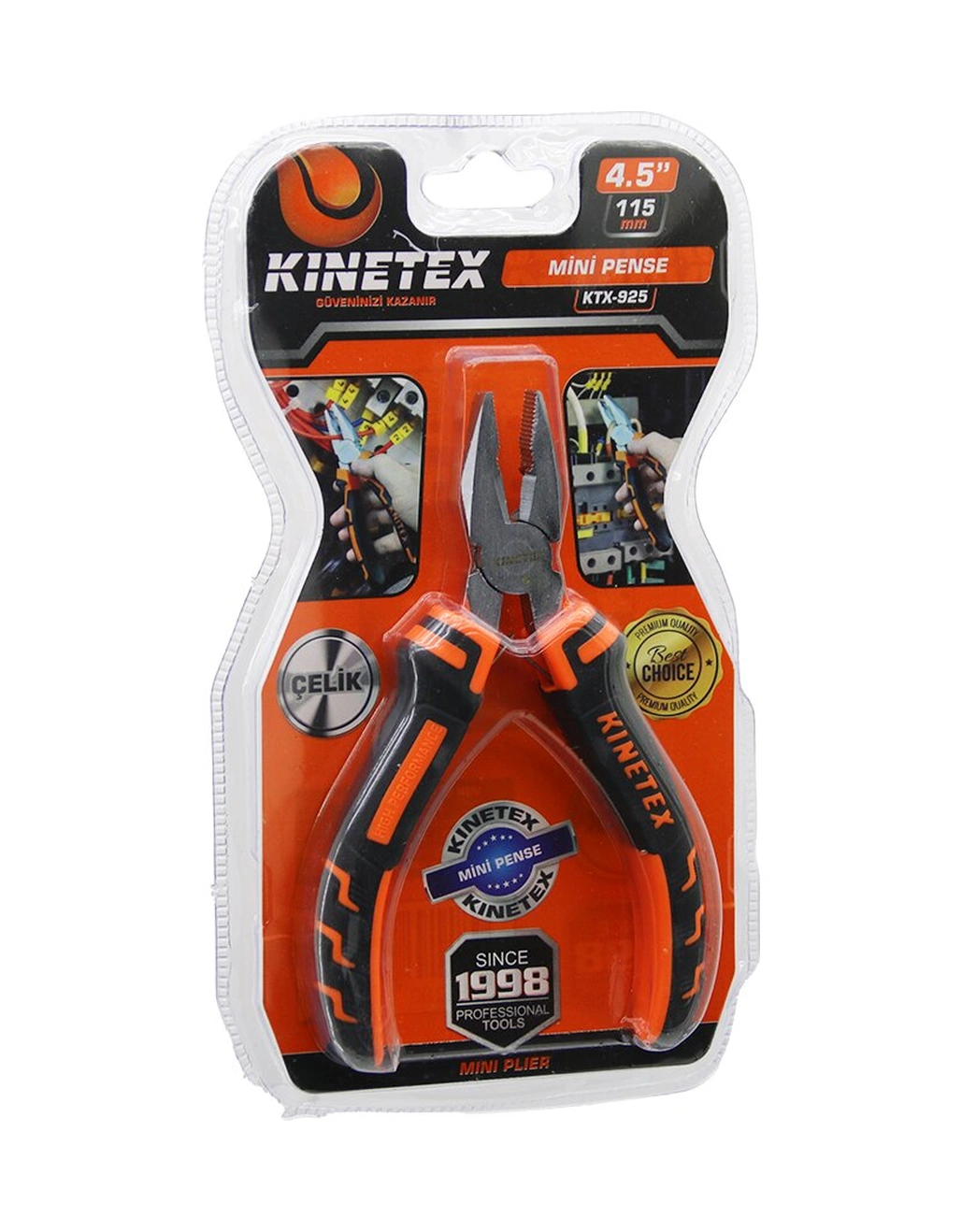 Vakumlu Mini - 4.5 İnç- 115mm Pense Çelik 4741
