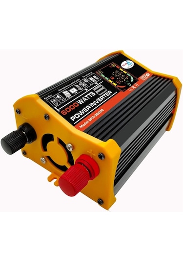 Sones Legend Iıı Nesil Dc12v - Ac220v 6000w Led Ekranlı Araç Güç Çeviricisi Siyah