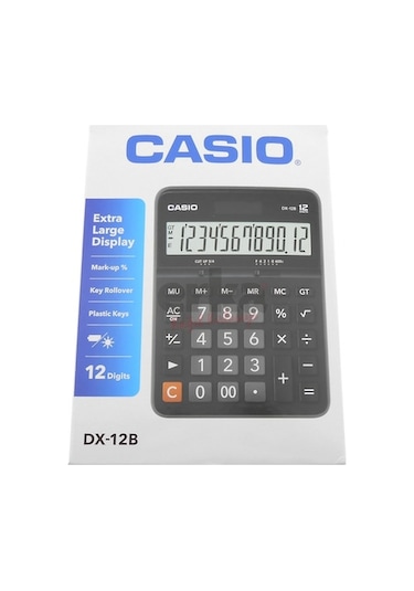 Casio DX-12B Masa Tipi 12 Hane Hesap Makinesi