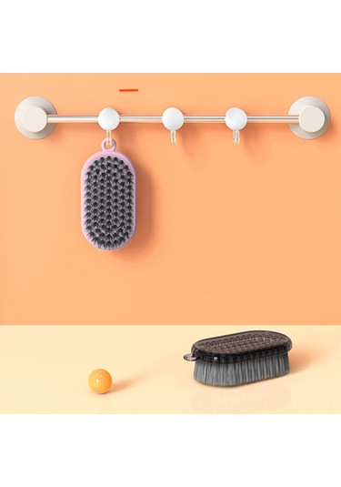 Qingmipy Mini Çok Amaçlı Yumuşak Kıllı Ayakkabı Ve Kıyafet Temizleme Fırçası, Pratik Asma Askılı Ev Temizlik Aracı Diğer