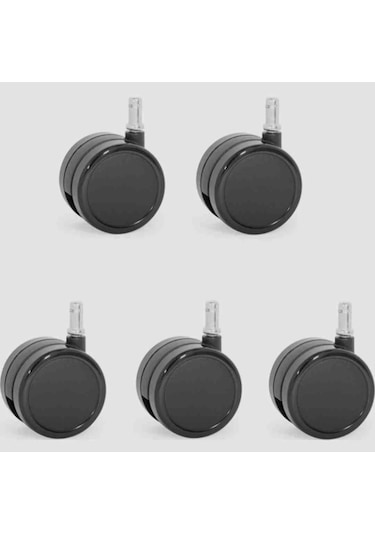Sandofis Çap 60 Mm Silikon Tabanlı Sessiz Teker Siyah