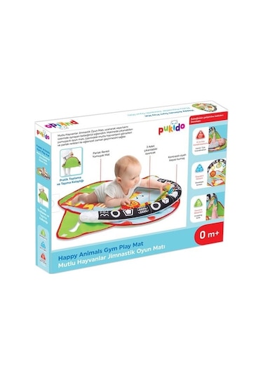Pukido Bebek Jimnastik Oyuncaklı Oyun Halısı