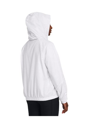 Under Armour Rival Sport Kadın Beyaz Kapüşonlu Ceket Beyaz
