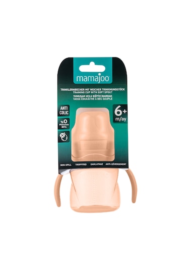 Mamajoo Antikolik Akıtmaz Alıştırma Bardağı 160 ml Powder Blush, 6 Ay+