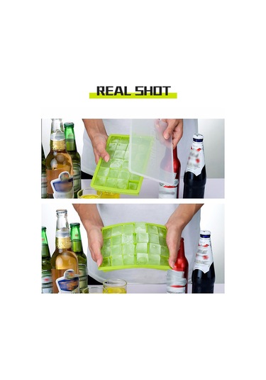 Yifomall 24 Delikli Silikon Buz Kalıbı - Yiyecek Saklama Ve Dondurma İçin Pratik Çözüm, Koyu Mavi Çok Renkli