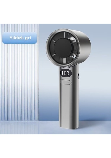 Mavibazaar M11 Yüksek Hızlı 120 Vites El Küçük Fan Usb Mini Taşınabilir Yapraksız Turbofan Beyaz, Gri, Altın, Yeşil Gri