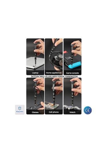 Kingsdun 48 Parçali Tasinabilir Mini Tornavida Seti Ks-840059