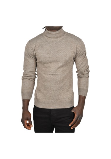 Deepsea Erkek Vizon Zigzag Desenli Tam Balıkçı Yaka Dar Kesim Boğazlı Triko Kazak 2505497 Vizon Deepsea Erkek Vizon Zigzag Desenli Tam Balıkçı Yaka Dar Kesim Boğazlı Triko Kazak 2505497 Vizon