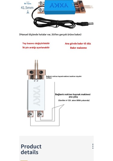 Nokta Kaynak Makinesi Tek Parça Kalem Otomatik Olarak El Nokta Kaynak Kalemi 18650 Pil Tek Elle Çalıştırma Dp1