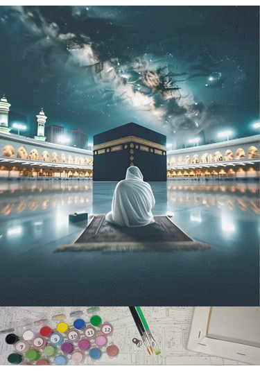 Moranka Sayılarla Boyama Hobi Seti Çıtalı 40x50 Cm - Kabe