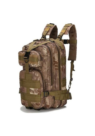 Ebitda Siyah, Haki, Kamuflaj Oxford Kumaş Sırt Çantası - 24x20x43cm - 4 Renk Seçeneği Çok Renkli