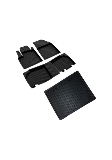 Renault Kangoo Ferrous 4D Havuzlu Kauçuk Paspas ve Bagaj Demirsiz Model İçin 3D Bagaj Havuzu 2024 ve Üstü