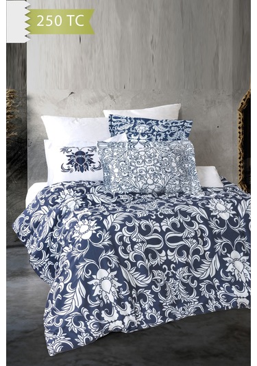 Varol 250 Tc Bambu Karışımlı Pamuk Saten Nevresim Takımı Tek Kişilik - Capri Çok Renkli