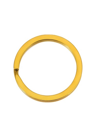 30 Adet Altın Renk 3 Cm Metal Anahtarlık Halkası
