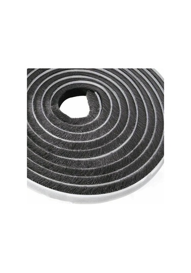 /ea/10 M Fırça Şeridi, Kendinden Yapışkanlı Rüzgar Ve Toz Geçirmez Fırça Contası, Mobis Pencere Ve Kapılar İçin, Genişlik 9 Mm X Yükseklik 9 Mm Siyah