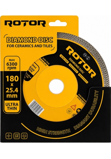 Ultra İnce Seramik Kesme Diski Rotor 180 25,4