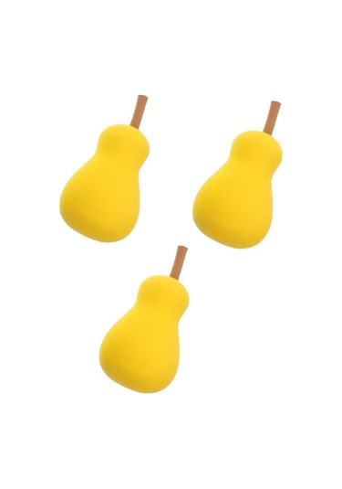 Caş Dekorasyon Pürüzsüz Dokulu 3'lü Armut Figürlü Makyaj Süngeri