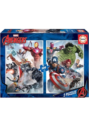 2x500 Parça Marvel Mania Puzzle educa 17994