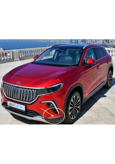 Togg T10x 23/25 Ön Tampon Alt Çıtası Sol Gri