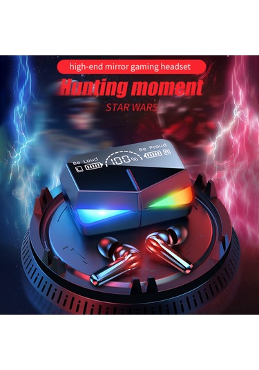 M28 Gerçek Kablosuz Stereo Kulaklıklar 2000mah Bt 5.1 Oyun Kulaklıkları 65ms Oyun Modu/güç Gösterimi Gürültü Engelleme Mikrofonlu Kulaklıklar