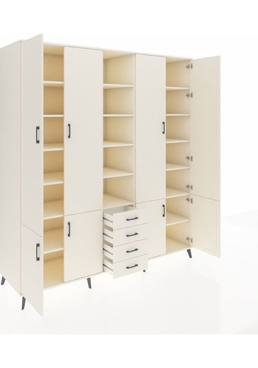 Kronos Dolap 17 Raflı 4 Çekmeceli 8 Kapaklı 220x59x243 Aytaşı-aytaşı/aytaşı Aytası/aytası