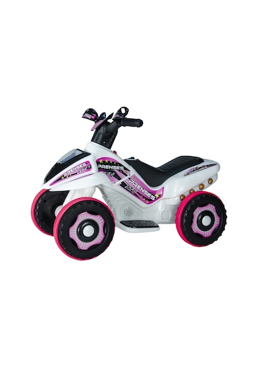 Uj Toys Prenses 6 V Akülü Atv Beyaz - Pembe