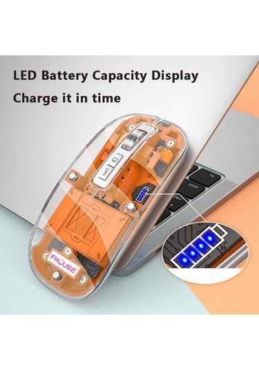 Vaorlo Bluetooth - Wireles LED Sessiz Mouse