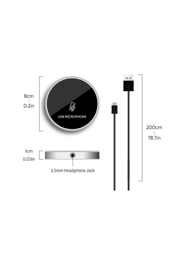 Skycıty Video Konferansı İçin Hepsini Kapayan Mikrofon, Hemen Kullanılabilir