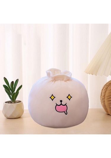 Homyl Bao Bun Dolması Peluş Hamur Yastık Yuvarlak Baozi Çok Stil B
