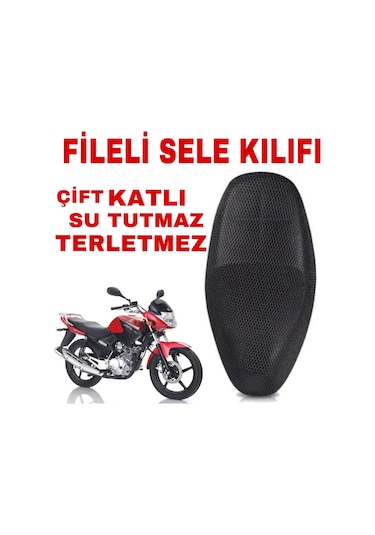 Yamaha Ybr 125 3D Çift Katlı Fileli Motosiklet Sele Koltuk Kılıfı